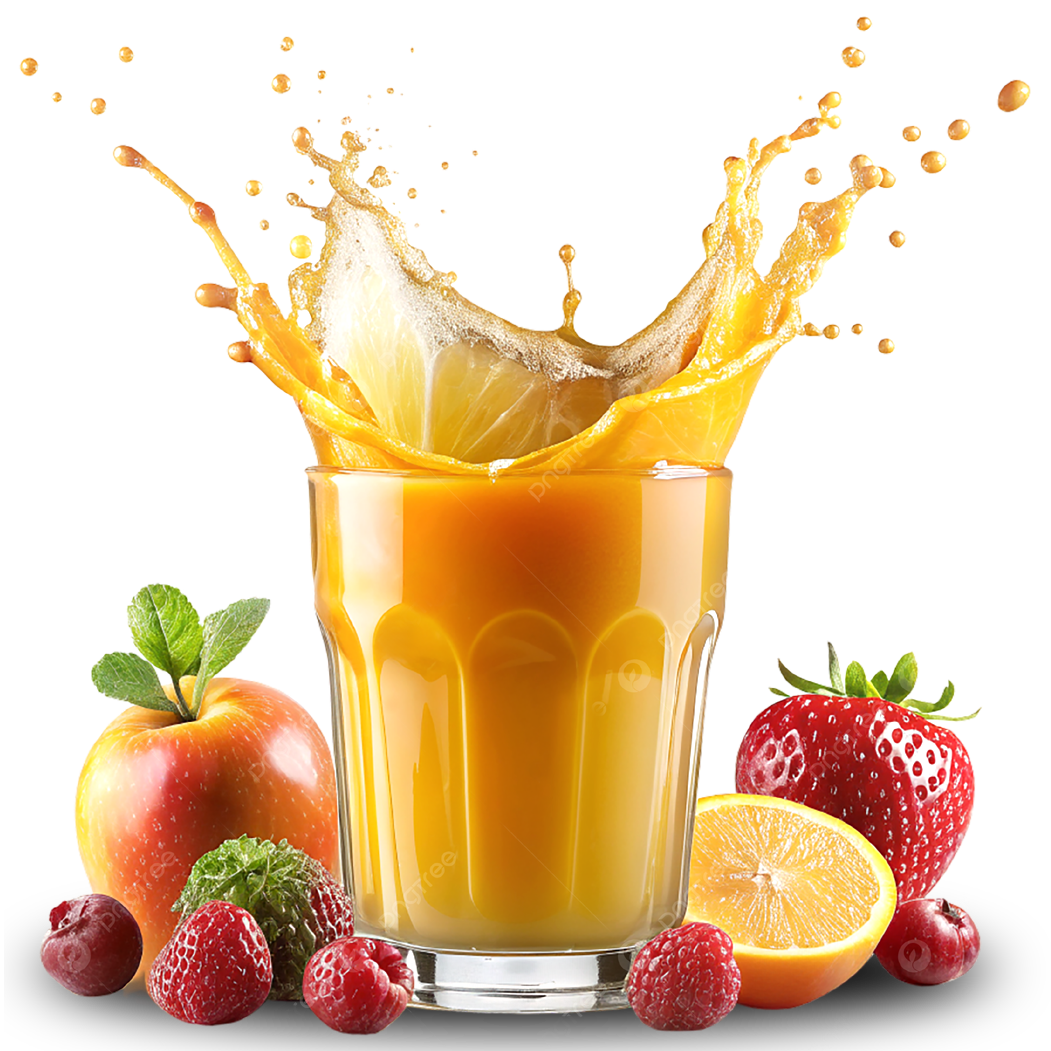 Fruit Juice in garden cafe